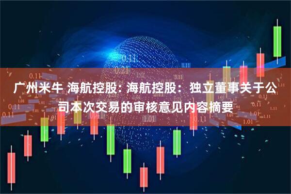 广州米牛 海航控股: 海航控股：独立董事关于公司本次交易的审核意见内容摘要