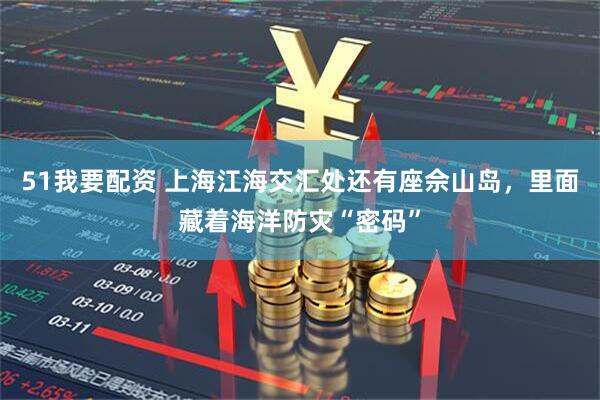 51我要配资 上海江海交汇处还有座佘山岛，里面藏着海洋防灾“密码”